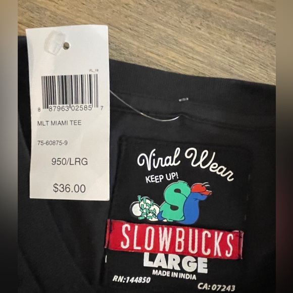 Men’s MLT Miami T-Shirt, Navy Size Large - Picture 8 of 8